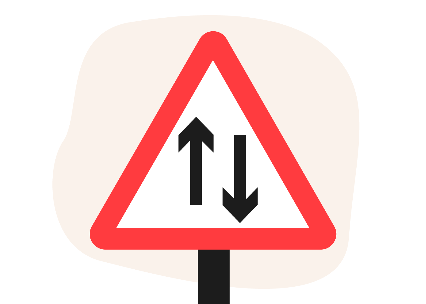 Two Course Sign A learner's guide to common road signs in the UK | Sterling Insurance Blog
