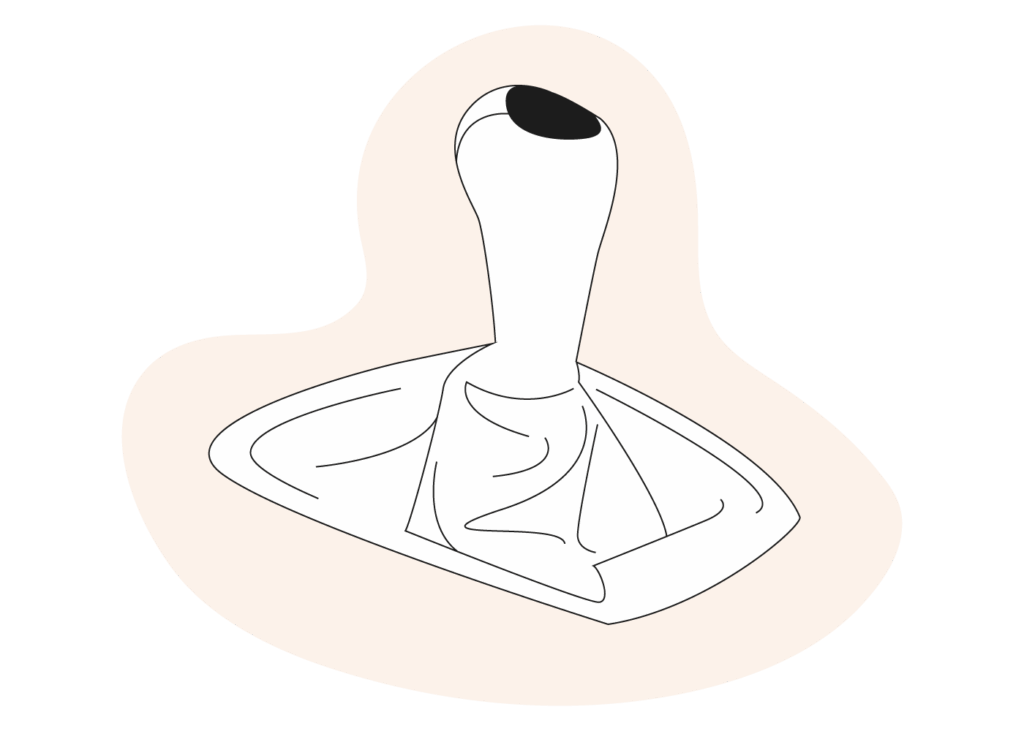Illustration of a manual gear stick - manual car or automatic