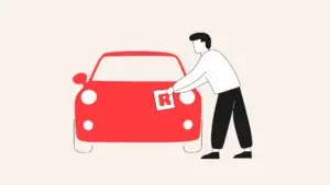 Learner driver with their car after passing their driving test - graduated driver licensing