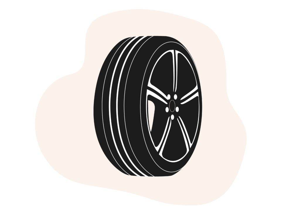 Illustration of a car tyre